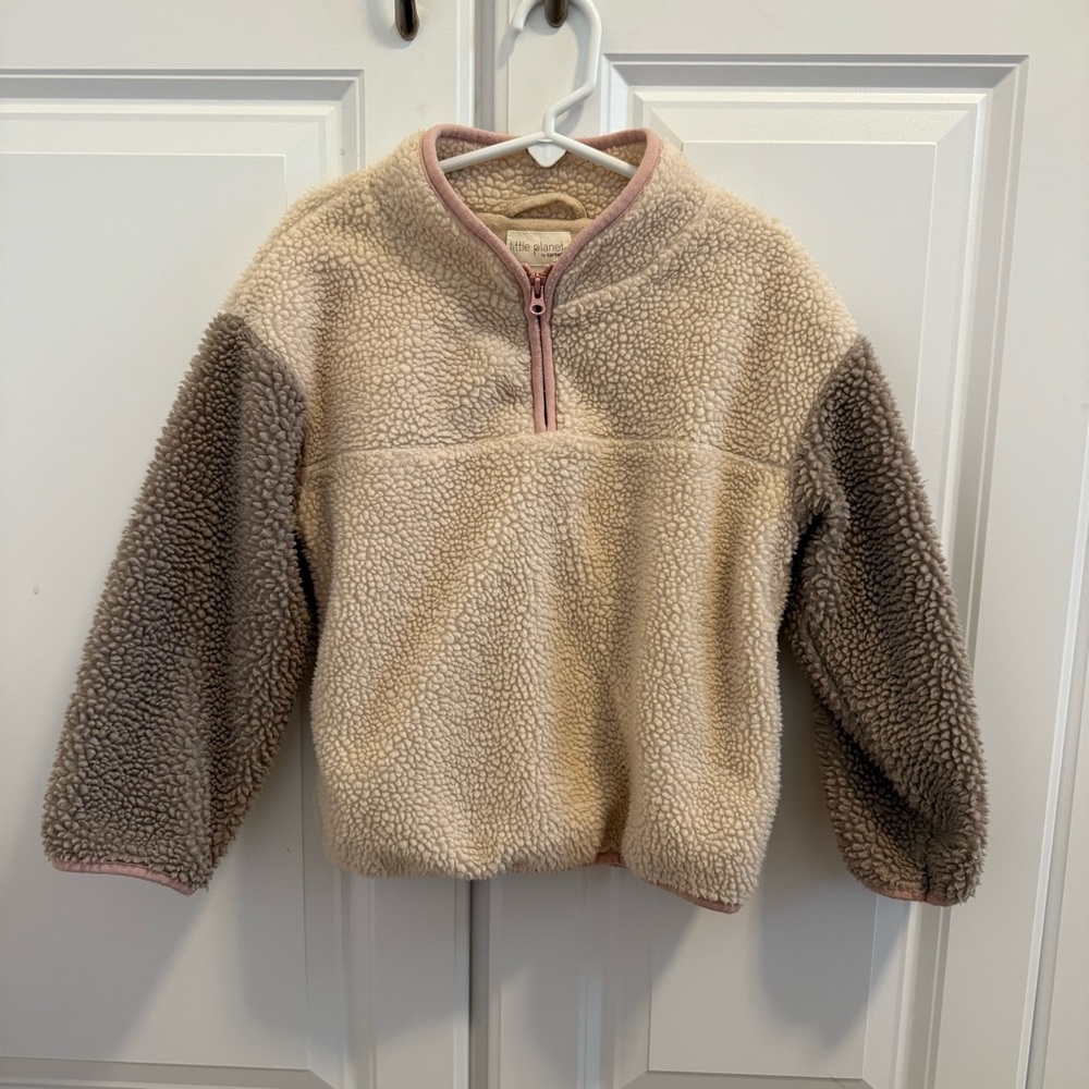 Cozy Cream and Gray Kids Jacket